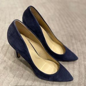 Brand New navy suede pumps size 7